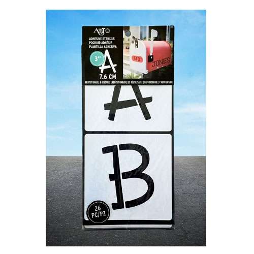 Alphabet Adhesive Stencils