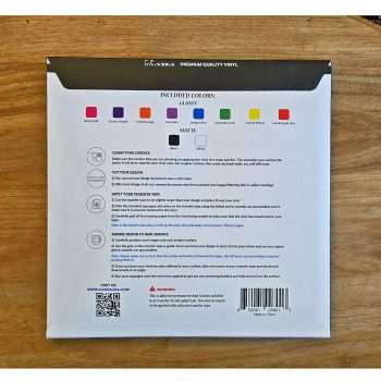 Back of Permanent Adhesive Vinyl Sheets