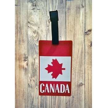 Canadian Flag Luggage Tag