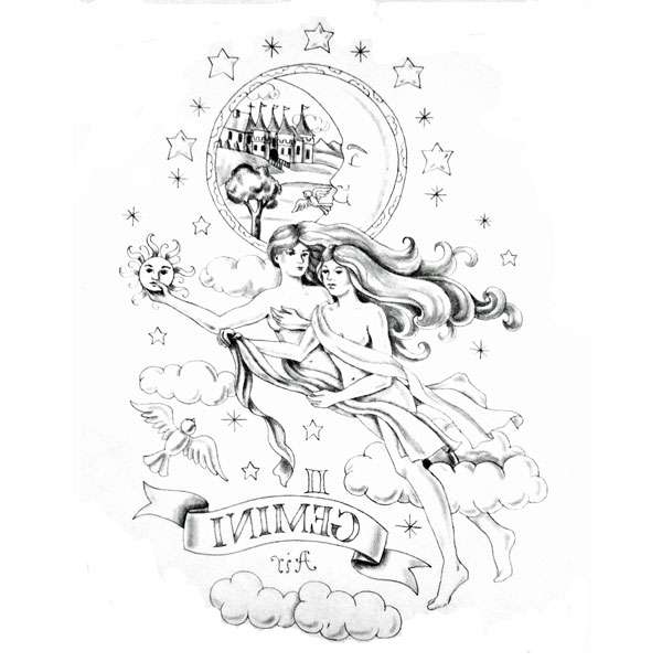 Trichem Vintage Gemini Transfer