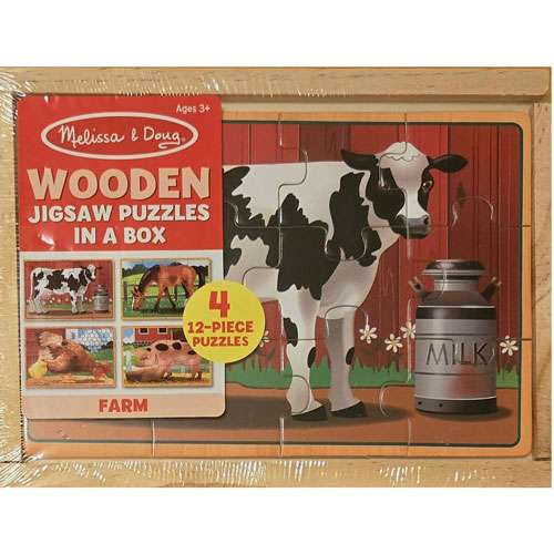 Melissa and Doug Kids Farm Jigsaw Puzzles