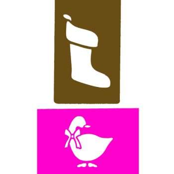 Christmas Stocking:Duck Stencils