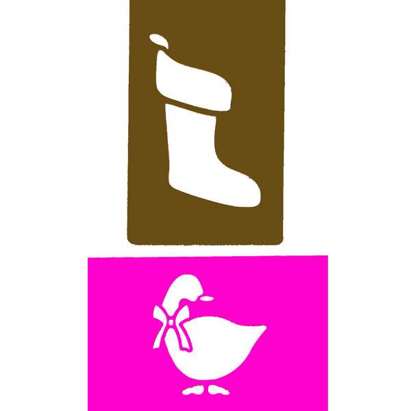 Christmas Stocking:Duck Stencils