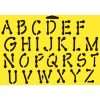 Plaid A-Z Alphabet Stencil