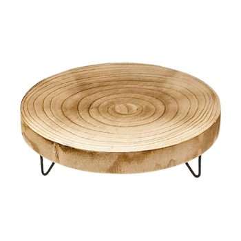 Round Wood Pedestal