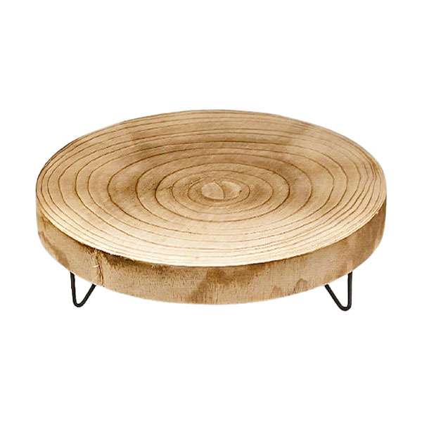 Round Wood Pedestal