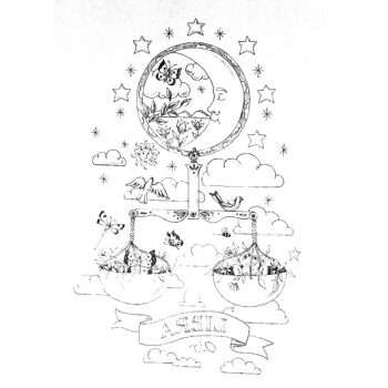 Trichem Vintage Libra Transfer