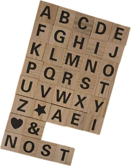 Kids Wood Letter Tiles