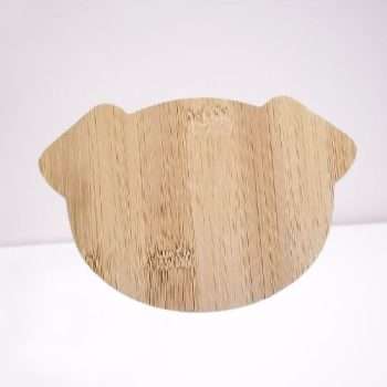 Wooden Dog Head Shape