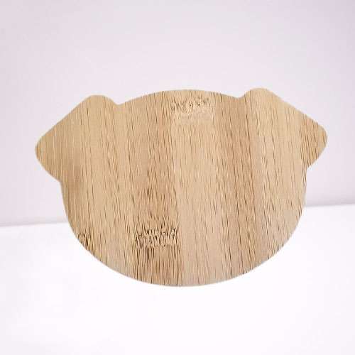 Wooden Dog Head Shape