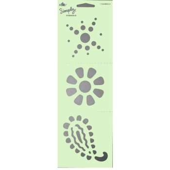 Floral Design Stencil Duo