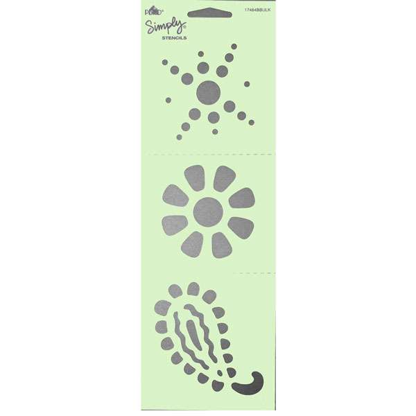 Floral Design Stencil Duo