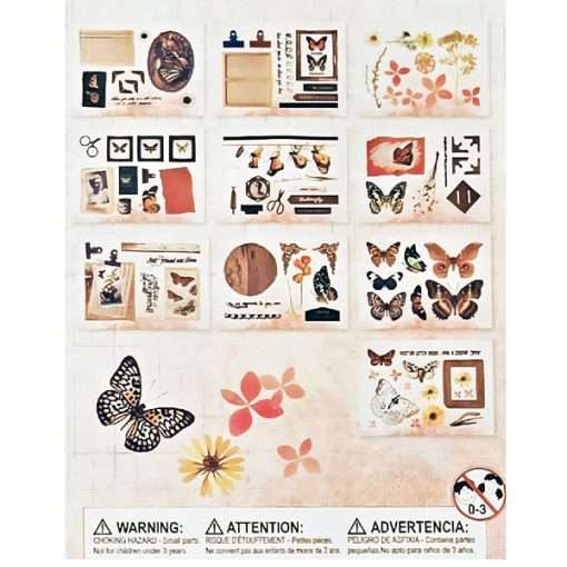 Flower and Butterfly Die-Cuts Pink