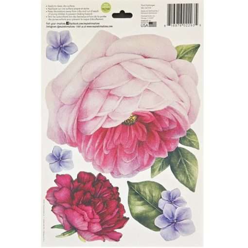 Jumbo Pinky Red Peony Flowers Sticker