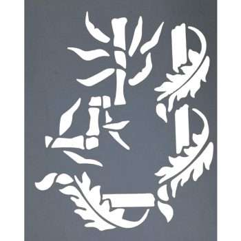 Trichem Oriental Leafy Borders Stencil