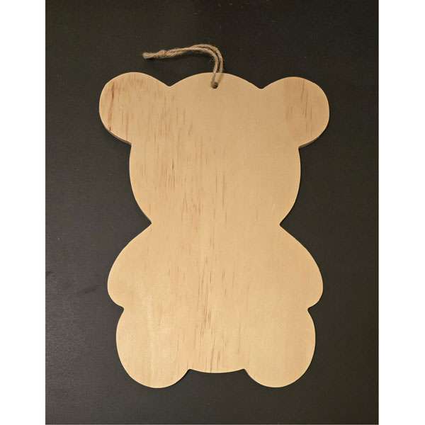 Wooden Teddy Bear Shape