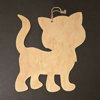 Wooden Cat Shape