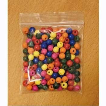 Multi-Coloured Wooden Beads