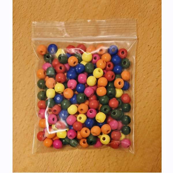 Multi-Coloured Wooden Beads