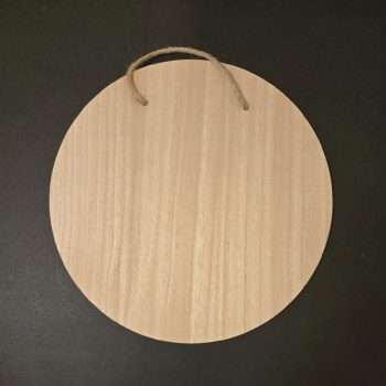Round Natural Wood Plaque