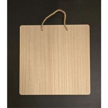 Square Natural Wood Plaque