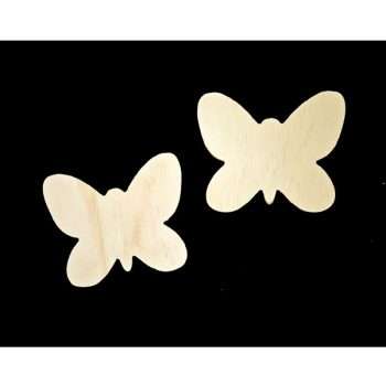 Wooden Butterfly Shape Duo