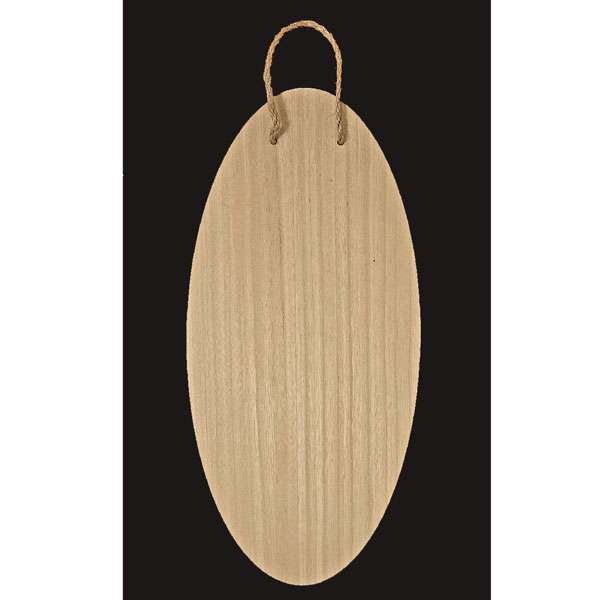 Oval Natural Wood Plaque
