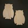 Wooden Owl Shape Duo