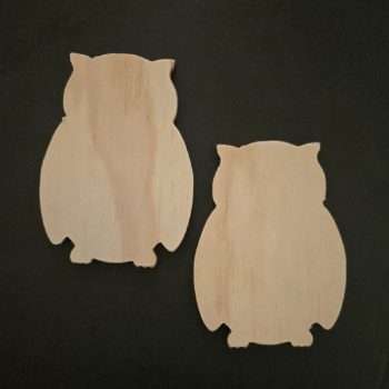 Wooden Owl Shape Duo