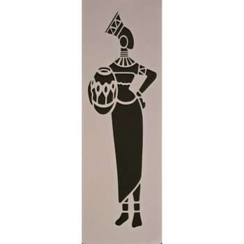 African Lady Stencil
