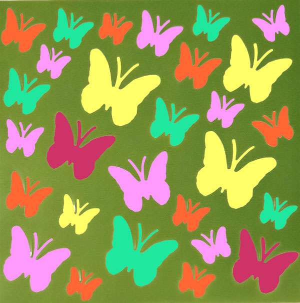 Assorted Butterfly Stencil