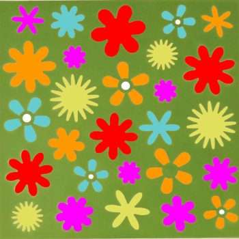 Assorted Flowers Stencil