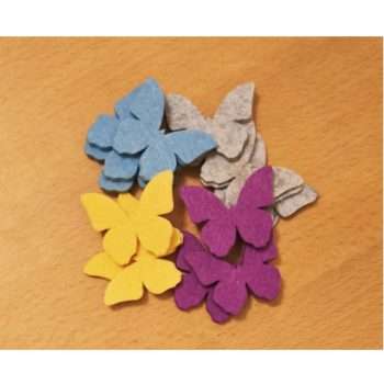 Colourful Felt Butterfly Shapes