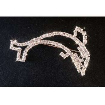 Sparkly Dolphin Brooch