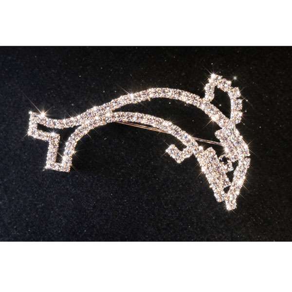 Sparkly Dolphin Brooch