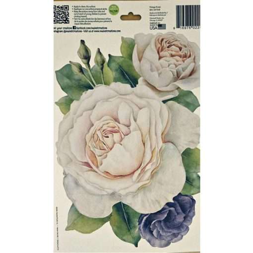 Jumbo White Roses Stickers