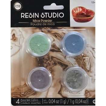 Mica Powder Pots Set Blue