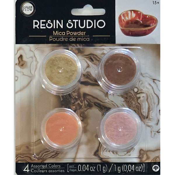 Mica Powder Pots Set Gold