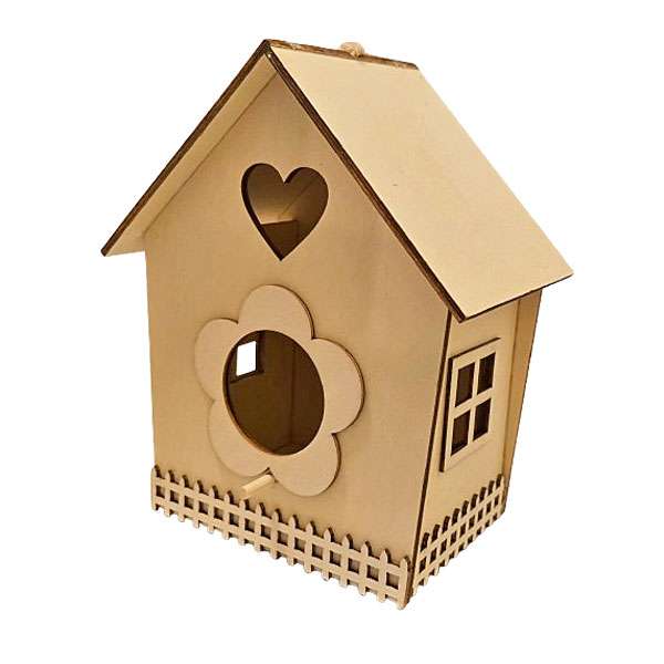 Pretty Wooden Birdhouse