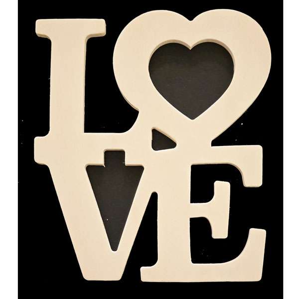Wood Valentine Sign
