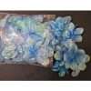 Blue Shuimmering Flower Petals