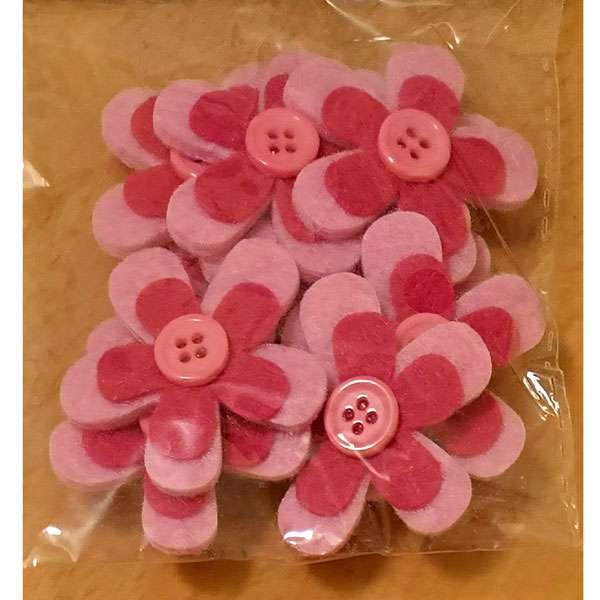 Felt Pink Shades Flowers