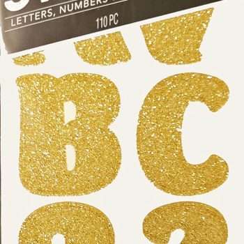 Alphabet Gold Letter Stickers