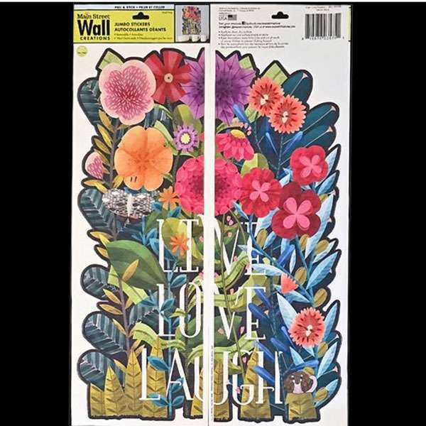Live Love Flowers Stickers