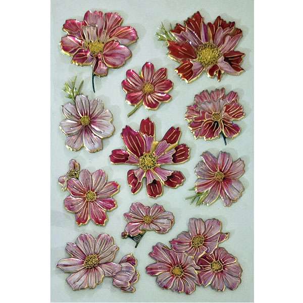 Metallic Flower Sticker Sheet
