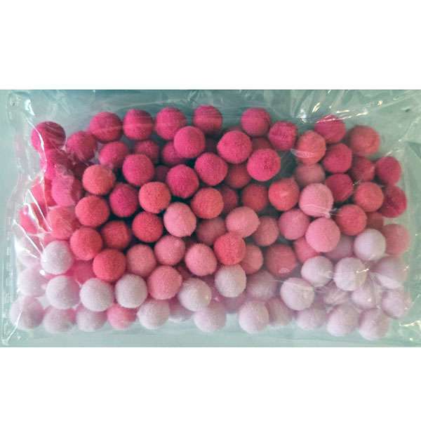 Mini Shades of Pink Pompoms
