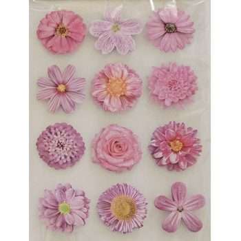 Pinky Lilac Flower Stickers