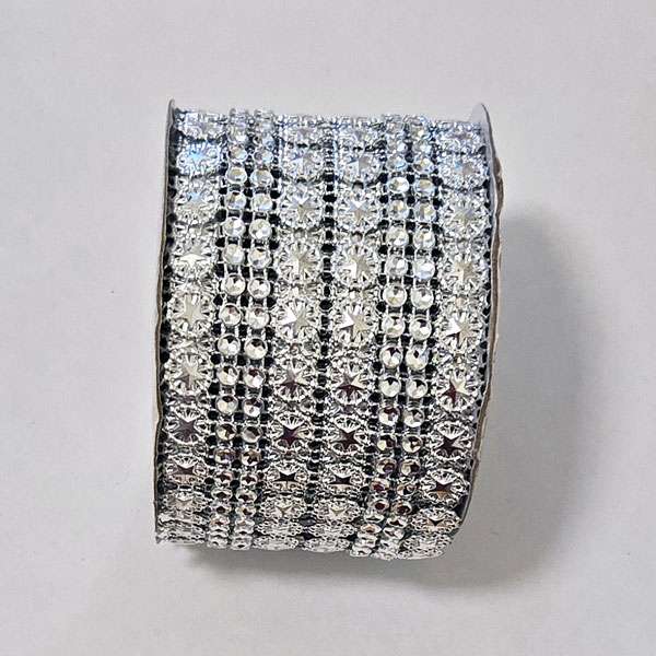 Flower Rhinestone Bling Roll