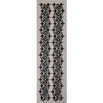 Black Jewel Border Stickers