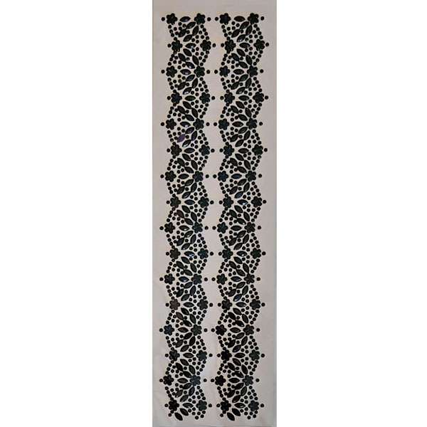 Black Jewel Border Stickers
